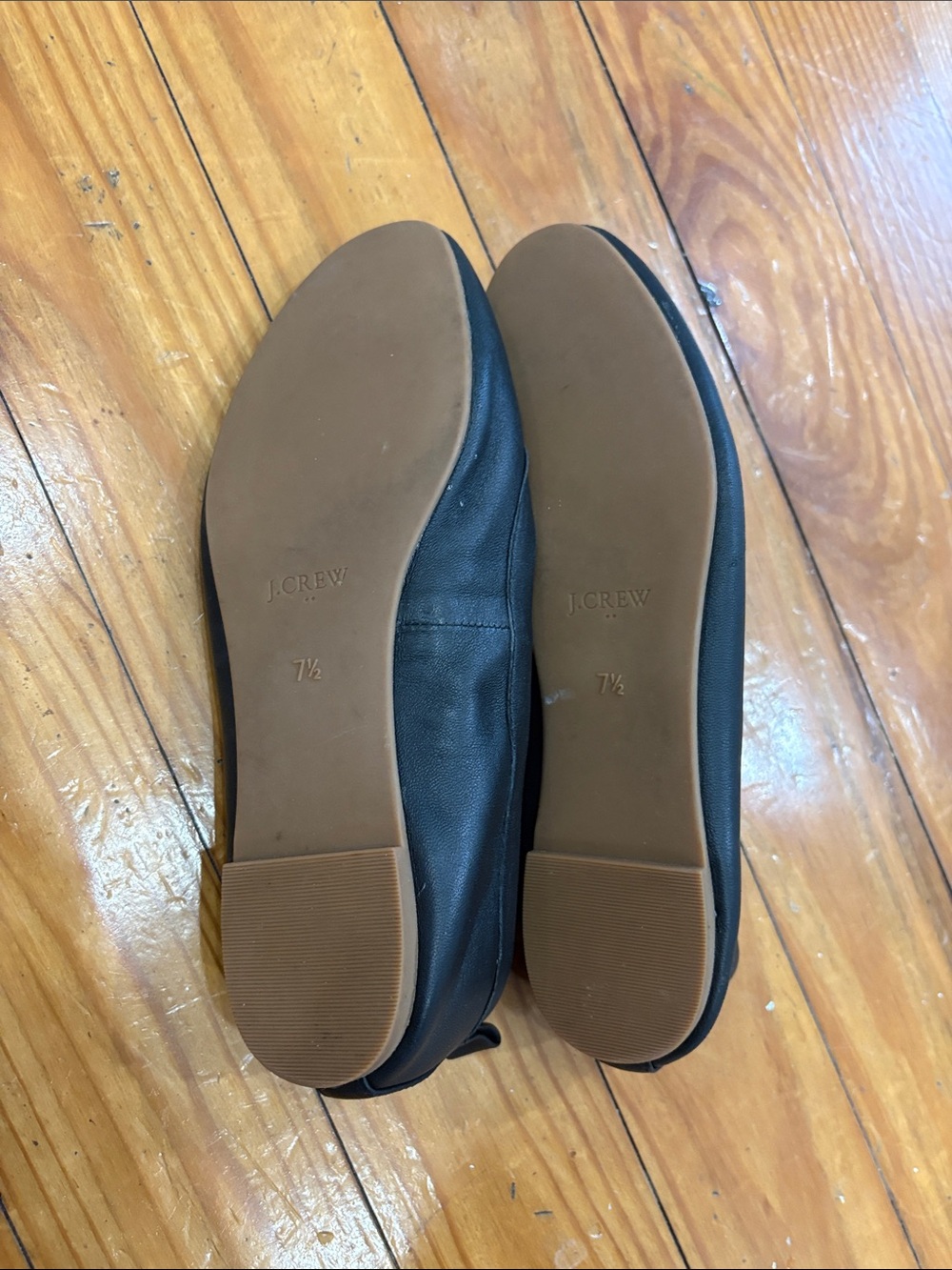 J. Crew Black Leather Ballet Flats - Picture 6 of 6